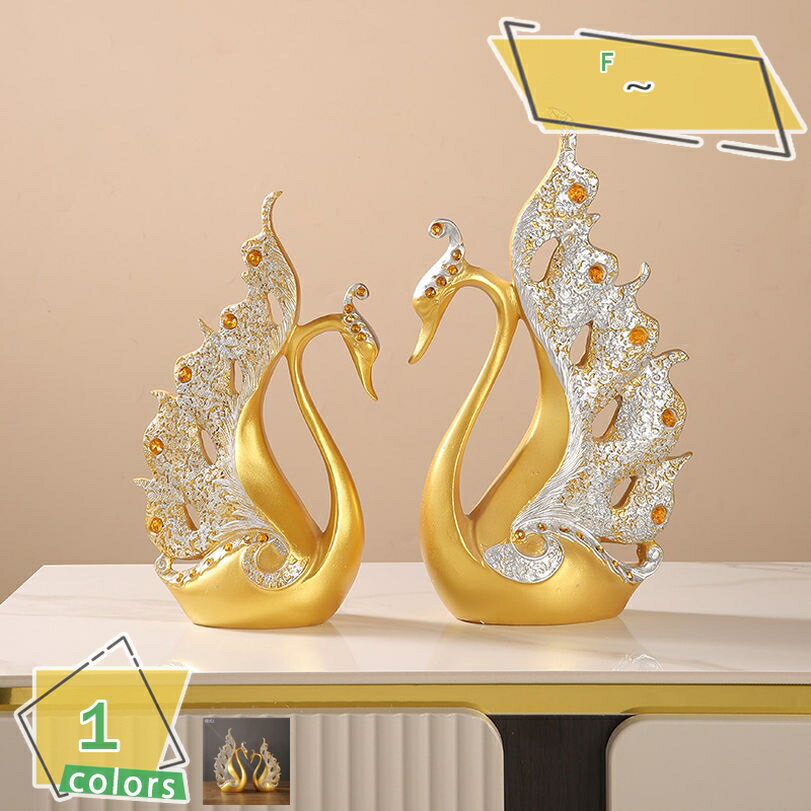 500円OFFクーポン 置物 おしゃれ アニマル 白鳥 オブジェ 北欧風 インテリア雑貨 工芸品 オーナメント ..