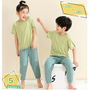 パジャマ キッズ 男の子 女の子 綿100% 半袖 春 夏 柔らかく軽い薄手の快適Tシャツ 子供 男女兼用 ボーイズ ガールズ ジュニア 部屋着 ルームウェア ...