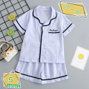 キッズ パジャマ 女の子 半袖 子供 Tシャツ ショートパンツ ガールズ ルームウェア フリル 可愛い 子供服 親子パジャマ 上下セット寝巻き 部屋着 2点セット綿 ゆったり 通気 柔らかい 春 夏 110-160cm ベビー服 綿100% RaogtCYU