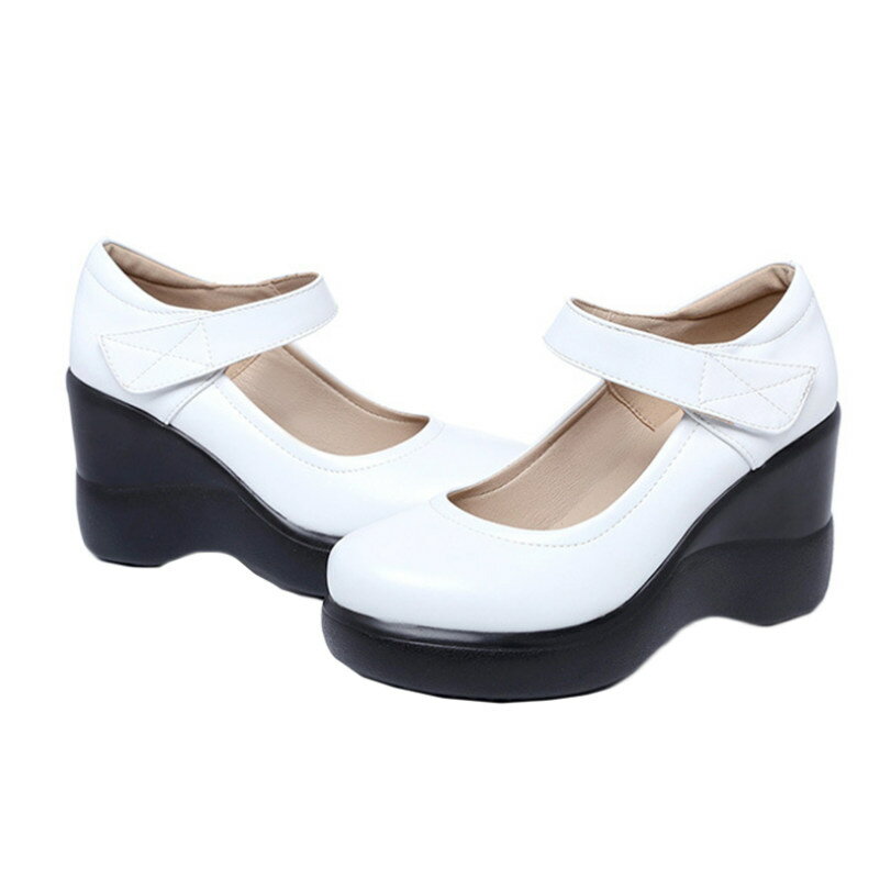 1000円OFFクーポン レディースシューズ パンプス ハイヒール 軽量 厚底パンプス ラウンドトゥ ウェッジソール カジュアル 無地 8cmヒール 走れる フォーマル 靴 軽量 ストラップパンプス レディース靴 脱げない 上品 通勤用 仕事 RaogtCYU