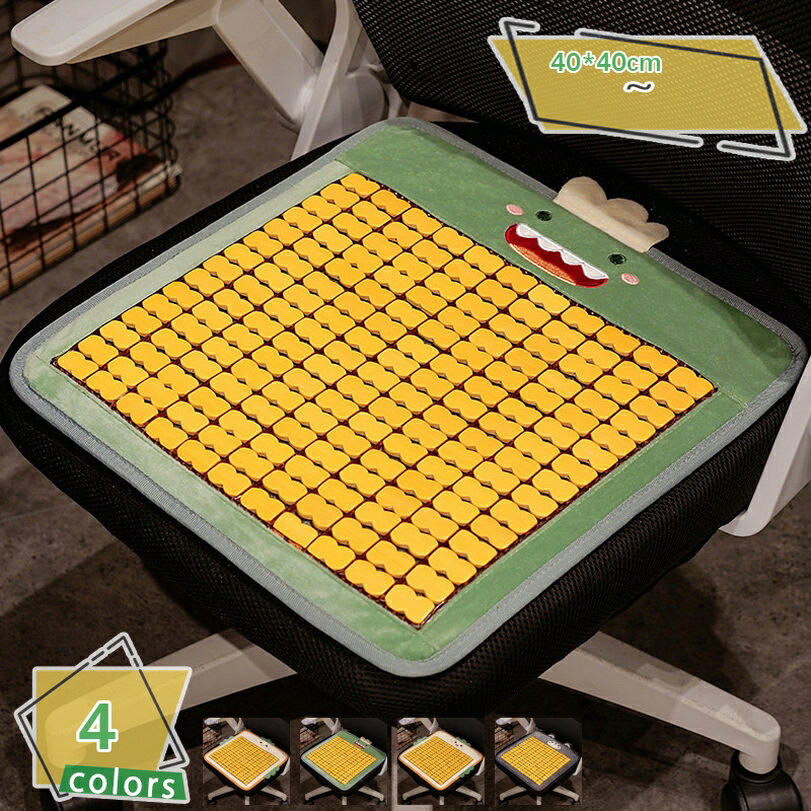 1000円OFFクーポン チェアパッド 竹製 夏用 座面カバー 様々なシーン 滑り止め 涼しい 通気 耐久性 シ..