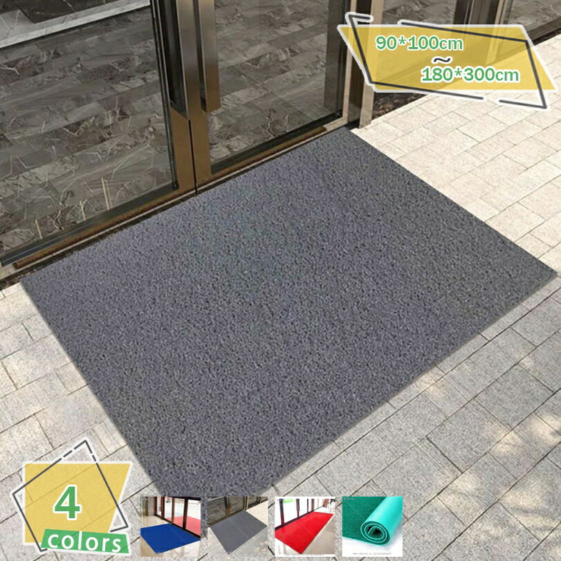 Door Mats - 500円OFFクーポン 大判 玄関マット ホテル用 業務用 家庭用 ドアマット 屋外 泥落とし 滑り止め 速乾 吸水 洗える エントランスマット キッチンマット 廊下マット 屋内 室内 耐磨耗性 カット可能 オフィス 事務所 会社 店舗 飲食店 自宅用 RaogtCYU