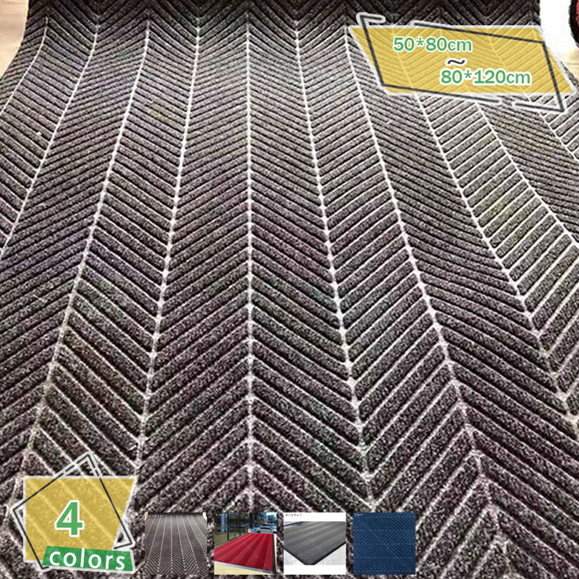 玄関マット 室内 おしゃれ 大判 泥落としマット ドアマット 屋外マット シンプル ラグ カーペット 泥除けドアマット 速乾 耐久性 砂落とし 洗える 滑り止め 防音 吸水 業務用 家庭用 店舗 オフィス 事務所 庭 RaogtCYU