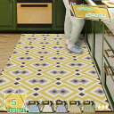 キッチンマット 拭ける クッション入り 疲労防止 キッチンラグ 防水 滑り止め キッチンマット ラグ 耐久性 ポリ塩化ビニル 撥水 柔らかい 踏み心地いい 快適 転倒防止 台所マット キッチン 床 自宅 オフィス 洗面台 洗濯用 RaogtCYU