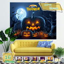 壁掛けタペストリー ハロウィンタペストリー 撮影背景 インテリア 壁飾り かぼちゃ コウモリ エルフ 魔女 お化け屋敷 怖い 雰囲気 ハロウィーン 祝い装飾布 プレゼント おしゃれ 写真小道具 プロップス 背景壁芸術 ハロウィンギフト RaogtCYU