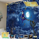 ハロウィンのタペストリー 壁掛け 寝室 リビングルーム用 恐ろしいファンタジー カボチャ キャッスル 月夜の背景 魔女 幽霊 恐ろしい 雰囲気転換 ハロウィーンの壁タペストリー 装飾 寮 背景布 タペストリー RaogtCYU