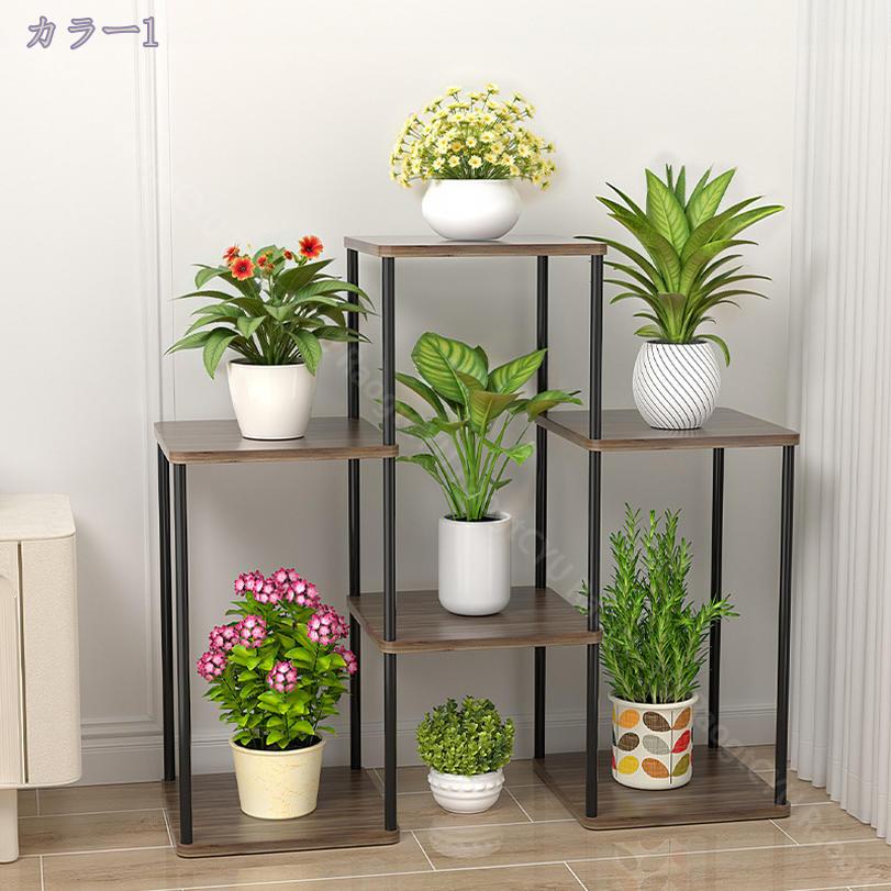 500円OFFクーポン 植物スタンド 屋内 フラワースタンド屋内 金属花棚プラントシェ...