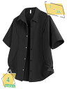 ワイシャツ メンズ 長袖 開襟シャツ 春 秋 服 ボタン 紳士服 アウター ビジネス 大きいサイズ ゆったり トップス ファッション 体型カバー 耐久性 サマー...