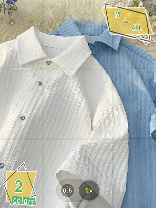 500円OFFクーポン カジュアルシャツ メンズ シャツジャケット 開襟 ライトアウター 快適 軽い 柔らかい ボタンダウン 体型カバー お洒落 着痩せ トップ...