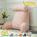 500円OFFクーポン 背もたれ クッション ベッド 三角クッション ソファー 大きい ベッド用低反発読書用クッション 北欧風 読書 腰枕 ベッド用 リラックス...