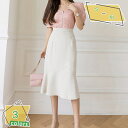 760円OFFクーポン 膝丈スカート スカート レディース ひざ丈 美尻 細見え 春 夏 シンプル ビジネス 20代 30代 40代 大人 キュート ソフトな風...