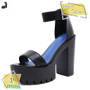 1600円OFFクーポン パンプス アンクルストラップ オープントゥ チャンキーヒール 太めヒール ハイヒール約13cm 大きいサイズ 厚底 結婚式 入学式 卒業式 痛くない 歩きやすい サンダル レディース 小さいサイズ 通勤 結婚式 セクシー 靴 RaogtCYU