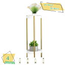 1600円OFFクーポン プランタースタンド 2段 観葉植物スタンド プランターラック 園芸ラック フラワースタンド 2段 サイドテーブル ホワイト ピンク 観...
