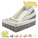 300円OFFクーポン 収納 バスケット ペーパーバスケット フタ付き 約 幅35×奥行25×高さ9cm 収納かご カゴ 籠 小物入れ 小物収納 収納ケース 蓋...