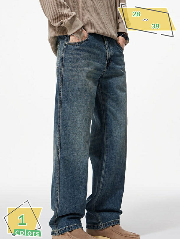 777円OFFクーポン ジーンズ デニムパンツ ストレッチ ストレート ジーパン メンズ カジュアル アメカジ ズボン 大きいサイズ 股上深め ロングパンツ RaogtCYU