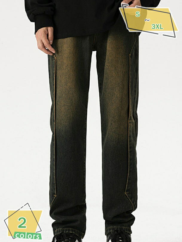 777円OFFクーポン デニムパンツ メンズ ウォッシュ加工 ストレートパンツ おしゃれ 春 秋 冬 ボトムス メンズ ズボン デニム ヴィンテージ RaogtCYU