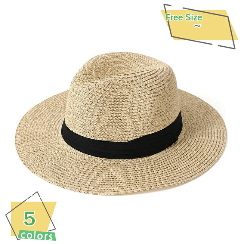 300円OFFクーポン カンカン帽 メンズ レディース 大きいサイズ 夏 帽子 浴衣 ドット 無地 春 麦わら帽..