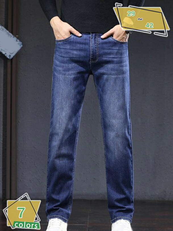 777円OFFクーポン デニムパンツ メンズ 厚手 秋冬 ジーンズ ジーパン ストレート ストレッチ ボトムス テーパード Gパン ボトムス RaogtCYU