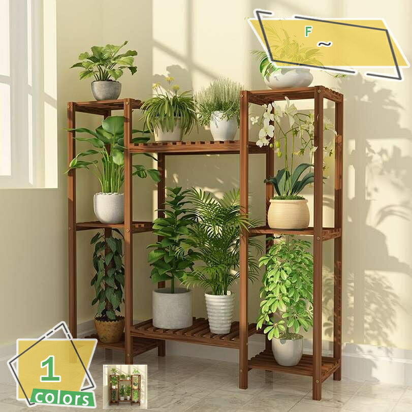 2000円OFFクーポン フラワースタンド 室内屋外 大型 プランタースタンド 園芸 観葉植物 台 木製花台 ガ..