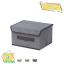 300円OFFクーポン 収納ボックス 収納ケース 収納BOX フタ付き 折りたたみ 小物 小物入れ 布 蓋付き収納ボックス ふた付き 蓋付き 布製収納ボックス ...