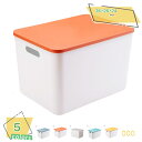 1000円OFFクーポン 持ち手付 収納ボックス 大 フタ 蓋付き 収納ケース プラスチック 中が透けない 収納用品 押入れ クローゼット 衣類 整理 収納 頑丈 毛布 収納 せいとん 小物収納 インナーボックス ボックス 小物収納 ボックス フタ付きインナーボックス 2個 RaogtCYU(4)
