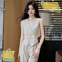 1600円OFFクーポン パンツスーツ セットアップ レディース ベスト 出勤服 オフィススーツ 上下セット ノースリーブ フォーマルスーツ 2点セット ビジネススーツ 通勤 スーツセット 無地 おしゃれ ファッション 格好良い ママスーツ お洒落 RaogtCYU