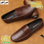 メンズ スリッポン 革 ローファー ドライビングシューズ 革靴 軽量 防滑 モカシン シンプル カジュアル..