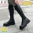 1000円OFFクーポン ロングブーツ 女の子 コスプレ靴 ロリータ 編み上げ バックジップ ローヒール レディース ジョッキーブーツ 厚底 衣装 パーティー 普段履き 小さいサイズ ロング丈 ハイカット 高筒ブーツ エンジニアブーツ 美脚 大きいサイズ RaogtCYU