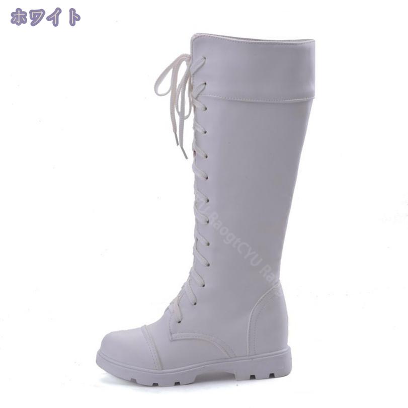 ブーツ レディース レースアップ ロングブーツ ィンブーツ 編み上げ 無地 シンプルなデザイン 柔らかい 暖かい 秋冬 春秋 滑り止め 美脚 歩きやすい 美脚 レースアップブーツ 編み上げシューズ RaogtCYU