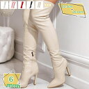 ロングブーツ ニーハイブーツ レディース ヒール11cm ロング ブーツ ポインテッドトゥ 大きいサイズ ストレッチ 履きやすい レディースブーツ ピンヒール セクシー ハイヒール 歩きやすい 疲れない 秋冬 ブーツ OL風 RaogtCYU