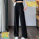 美脚パンツ レディース 涼しい ストレッチ ストレート ロングパンツ オフィス ビジネス スラックス 美脚シルエットパンツ 伸縮性 ウエストゴム 女性 母の日 ...