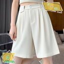 パンツ ハイウエスト ハーフパンツ 夏 薄手 ショートパンツ レディース ボトムス 膝上丈 ズボン ワイドパンツ ゆったり 短パン 着痩せ 快適 大人 カジュアル ショート 半ズボン スラックス 体型カバー RaogtCYU
