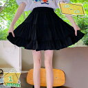 スカート キッズ インナーパンツ付き テニススコート フレア キュロットスカート 子供服 女の子 おしゃれ スカート ハイウエスト 二層構造 スポーツウェア ゴ...