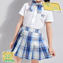 500円OFFクーポン ガールズ プリーツスカート パンツ付きスカート スクールスカート ハイウェスト スクール 制服 チェック柄 チュニック ミニスカート キ...