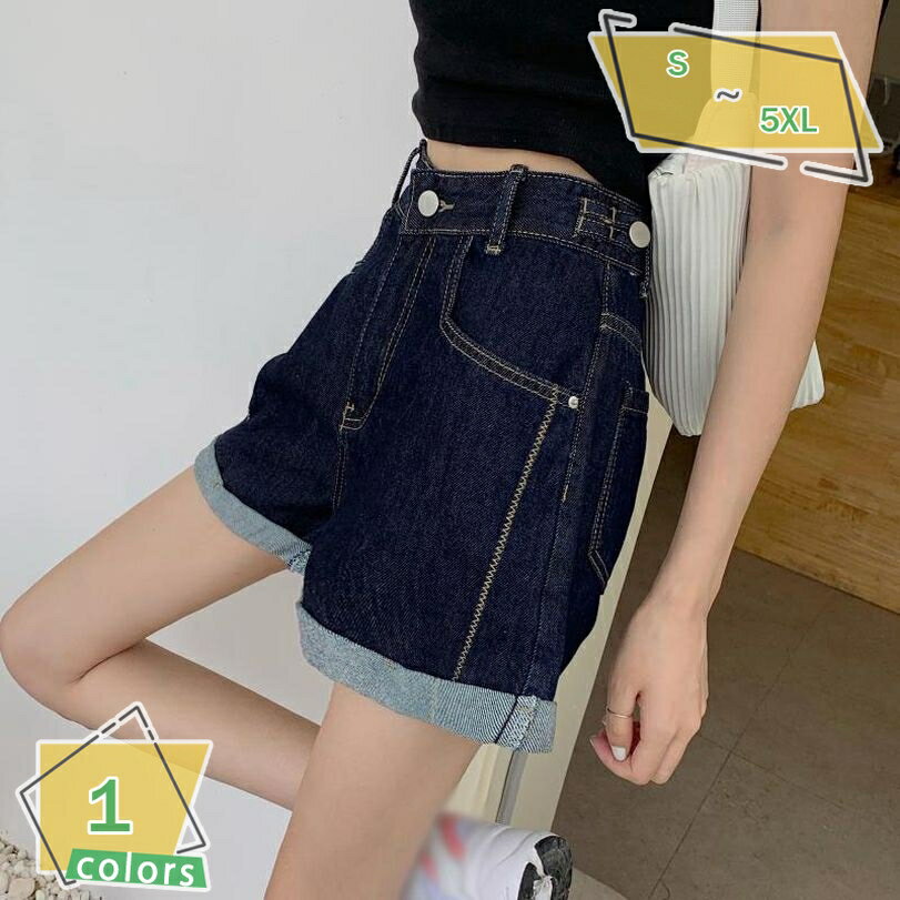 レディース デニム ショートパンツ 夏 ゆったり Aライン ファッション 短パン ジーンズ ハイウエスト 美脚 ショーツ カジュアルショートパンツ かわいい おしゃれ 服装 ミセス 大人 女子 旅行 体型カバー RaogtCYU