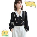 ボウタイブラウス オフィスカジュアル ナチュラル ブラウス ボウタイ リボン シフォン 上品 きれいめ 長袖 シャツ フォーマル オフィス レディース トップス...