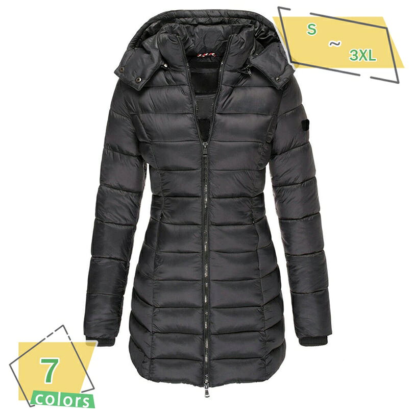 Down Coat - 500円OFFクーポン ミドル コート レディース ダウンジャケット フード付き 膝下 秋冬 防寒 防風 軽量 上品 厚手 着痩せ おしゃれ 通学 通勤 ダウンコート ゆったり 着痩せ おしゃれ エレガント 防寒着 カジュアル 二次会 女子会 韓国風 アウター RaogtCYU