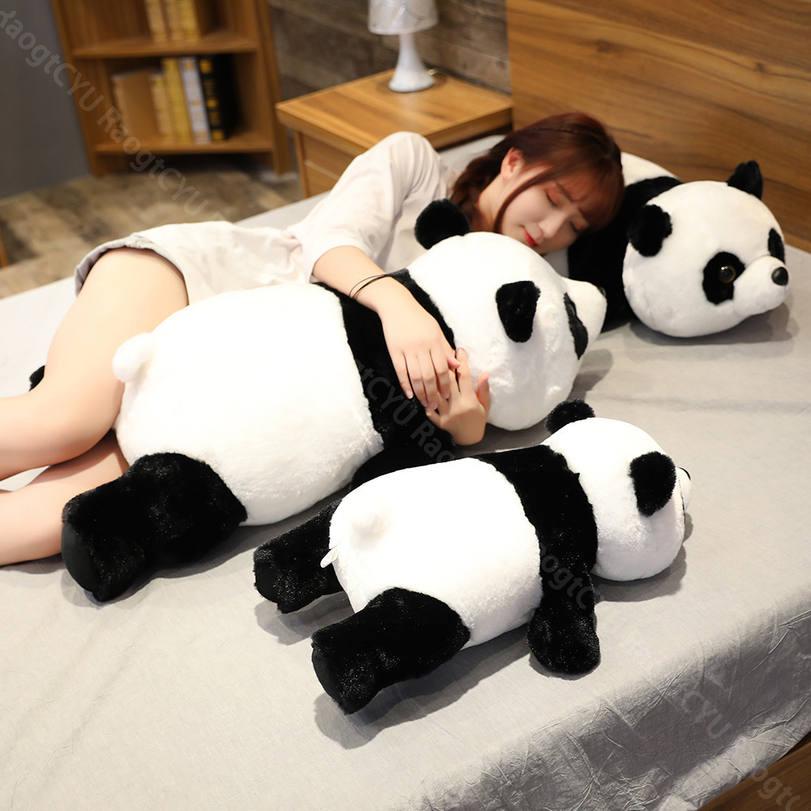 500円OFFクーポン ロング クッション 動物 かわいい パンダ おもちゃ ぬいぐるみ 低反発 柔らかい もこもこ 抱き枕 洗える 添い寝枕 横向き寝 リラックス クッション 一人暮らし お誕生日 RaogtCYU