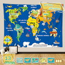 460円OFFクーポン タペストリー 世界地図 壁掛け おしゃれ 北欧風 ワールドマップ 動物地図タペストリー 大判 壁飾り 部屋 窓カーテン 部屋飾り 新居祝...