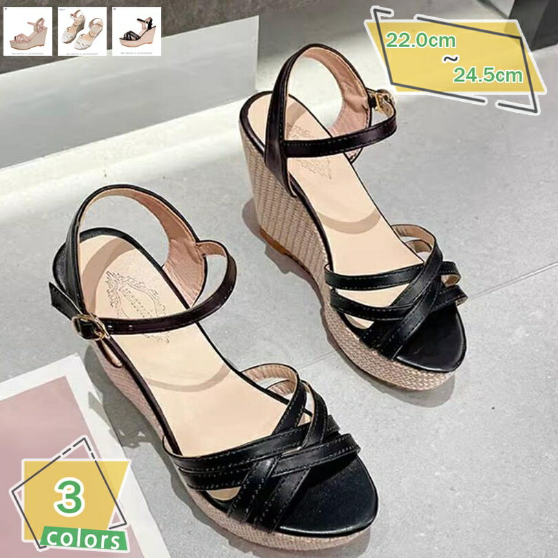 厚底サンダル ウェッジソール 可愛い 厚底 レディース 日常 サンダル 可愛いサンダル 軽量 安定感 滑り止め 歩きやすい レジャー プラットフォーム 清涼感 可愛い 美脚 おしゃれ ヒール 11cm カジュアル 通勤用 RaogtCYU
