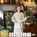 300円OFFクーポン 割烹着女性用 かっぽう着 保育士エプロンスモックエプロンかっぽうぎ 長袖 作業着 ゆったり 大きいサイズ 家事 母の日 プレゼント可愛い...