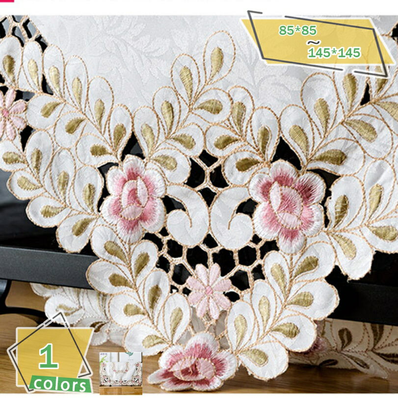 300円OFFクーポン スクエア テーブルクロス テーブルカバー 撥水 防水 防汚 花柄 おしゃれ 食卓カバー 汚れつきにくい 水拭きできる 北欧 シンプル エレガント ロマンチック 田園風 耐える 耐熱 テーブル飾り 家庭用 RaogtCYU