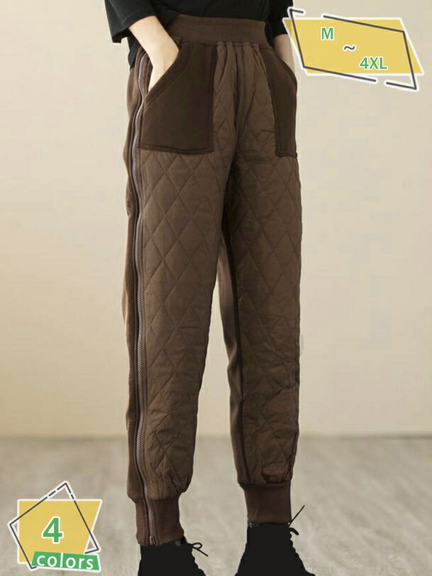 500円OFFクーポン ダウンパンツ 防寒ズボン 中綿 暖パンツ レディース 軽量 冬用 あったか 冬 暖か 丸洗い 美脚 ハイウエスト ゴム 防風 保温 柔らかい肌触り アウトドア 作業用 ウォーキング ボトムス RaogtCYU