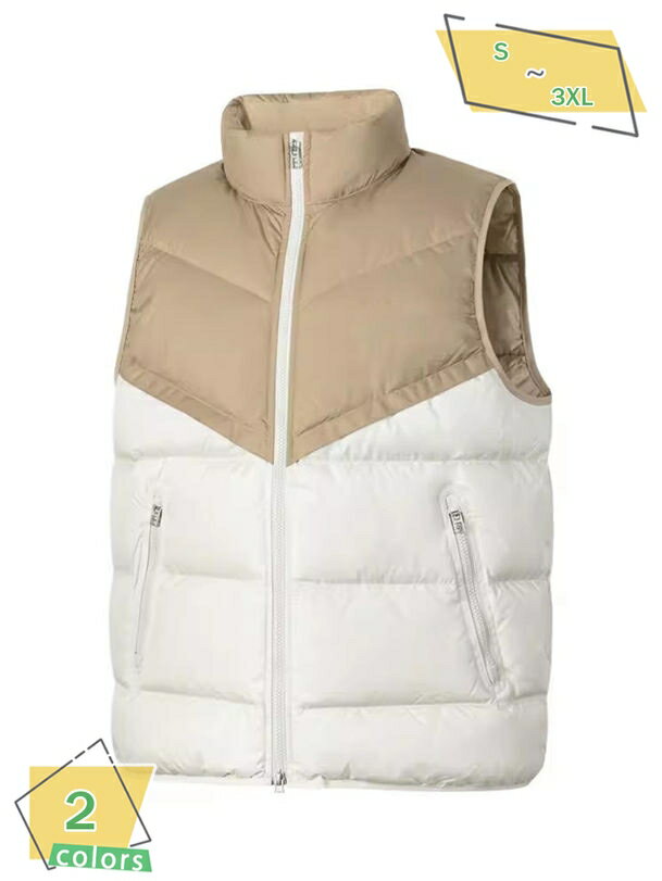 500円OFFクーポン ダウンベスト アウター 防寒 ライトダウン フェザー ジャケット ノースリーブ 立ち襟 メンズ レディース 冬 あったかい 寒さ対策 防寒着 RaogtCYU