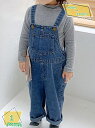 キッズ デニム サロペット ゆったり ワイド オーバーオール 子供服 女の子 男の子 ベビー ジーパン デニムパンツ 秋 冬 春 ジュニア服 RaogtCYU