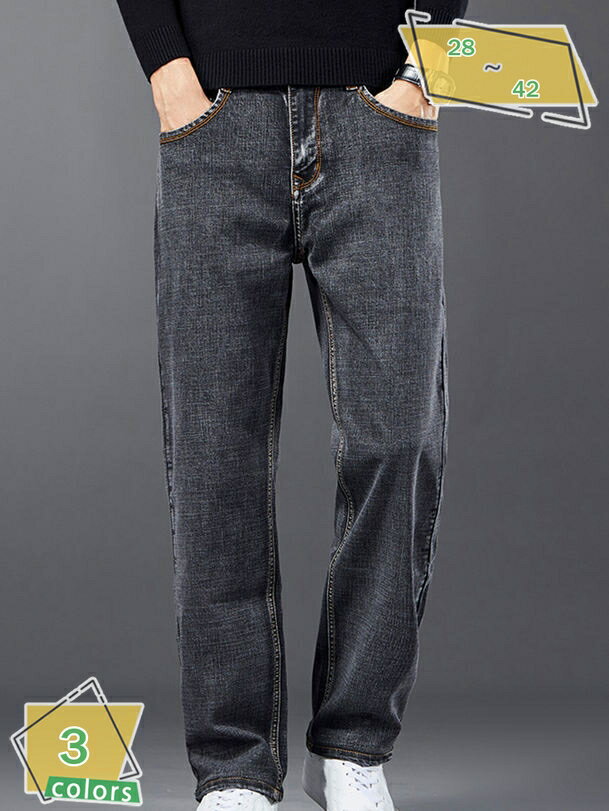 777円OFFクーポン メンズ ベーシック ストレッチ デニム パンツ テーパード ジーンズ ジーパン メンズ..