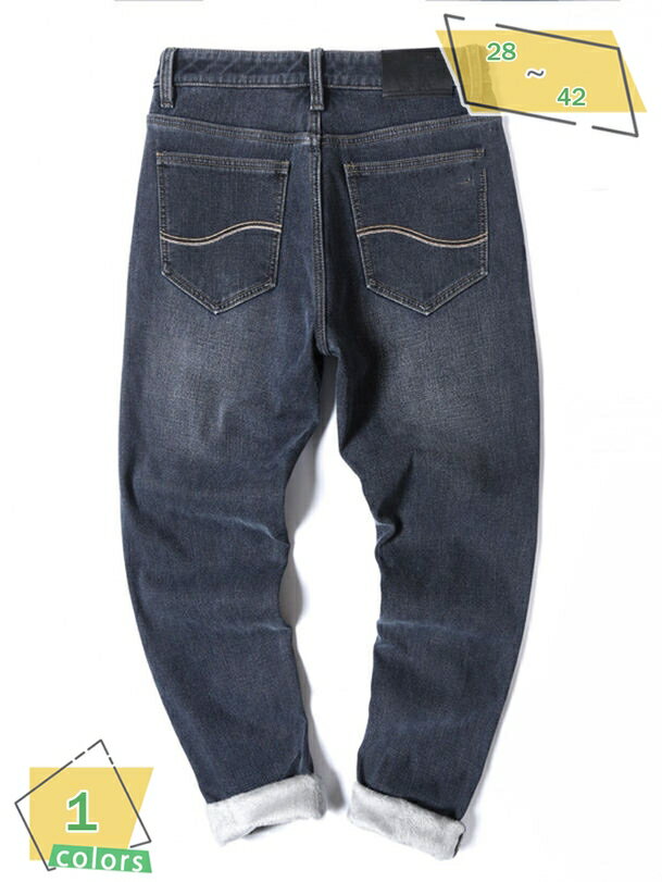 777円OFFクーポン デニム メンズ 裏起毛 スリムパンツ ジーンズ ストレッチ あったか シンプル デニムパンツ 細身 美脚ジーパン 裏フリース 秋冬服 RaogtCYU