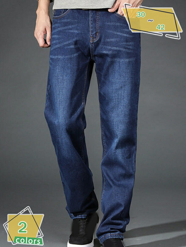 500円OFFクーポン デニムパンツ メンズ 大きいサイズ 裏起毛パンツ ストレッチ ストレート ジーンズ 暖かパン ジーパン 細身 伸縮 秋冬 ボトムス カジュアル ゴルフウェア RaogtCYU