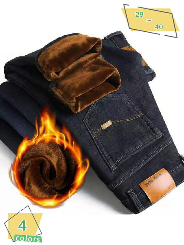 500円OFFクーポン 防寒 暖パン ストレート デニムパンツ ジーンズ メンズ ジーパン 透湿 防寒 暖かい 裏起毛 裏フリースパンツ あったか RaogtCYU