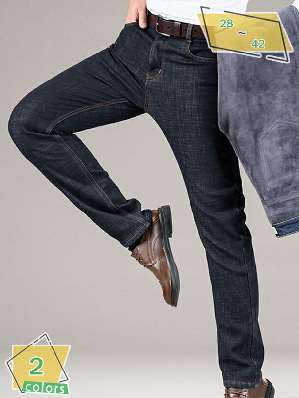 500円OFFクーポン デニムパンツ メンズ 裏起毛 厚手 秋冬 ジーンズ ジーパン ストレート ストレッチパンツ ビジネス 仕事着 ボトムス 細身 美脚 防寒 暖かい ジーパン ジーンズ RaogtCYU